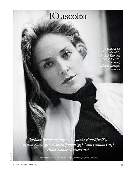 sharon stone portraits in io donna photographer in sharon stone portraits in io donna photographer in